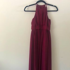 Girls Size 12 David’s Bridal Wine Burgundy Bridesmaid Dress